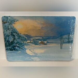 New Vintage Hallmark Christmas Postcards Set of 20 Happy Holidays Winter Scene